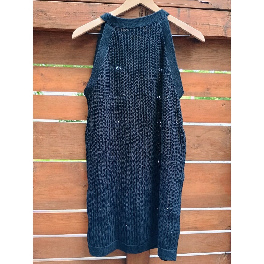 Summersalt Crochet High Neck Swim Cover Up / Dress Size Medium Black - Picture 4 of 6